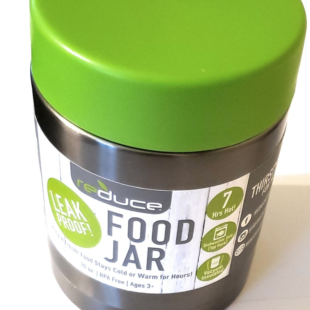 Reduce 10 Oz. Vacuum Food Jar (Metalic Gray Silver)